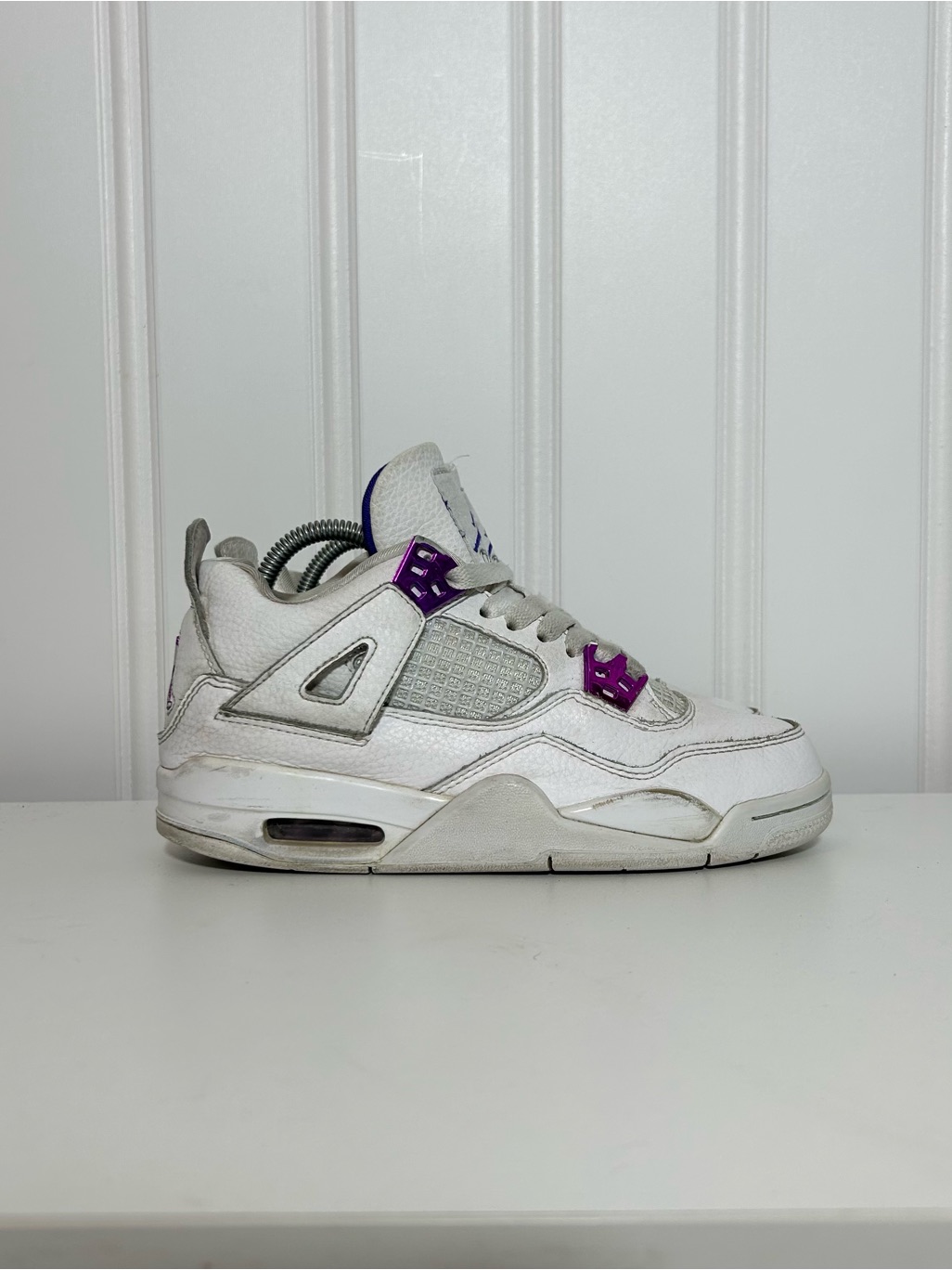 Jordan 4 Metallic Purple White